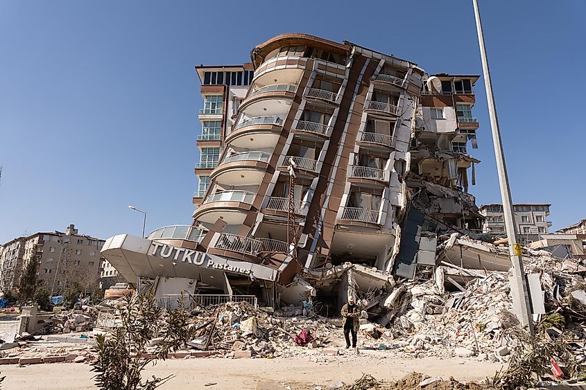 Turkey earthquake with a magnitude of 7.7.